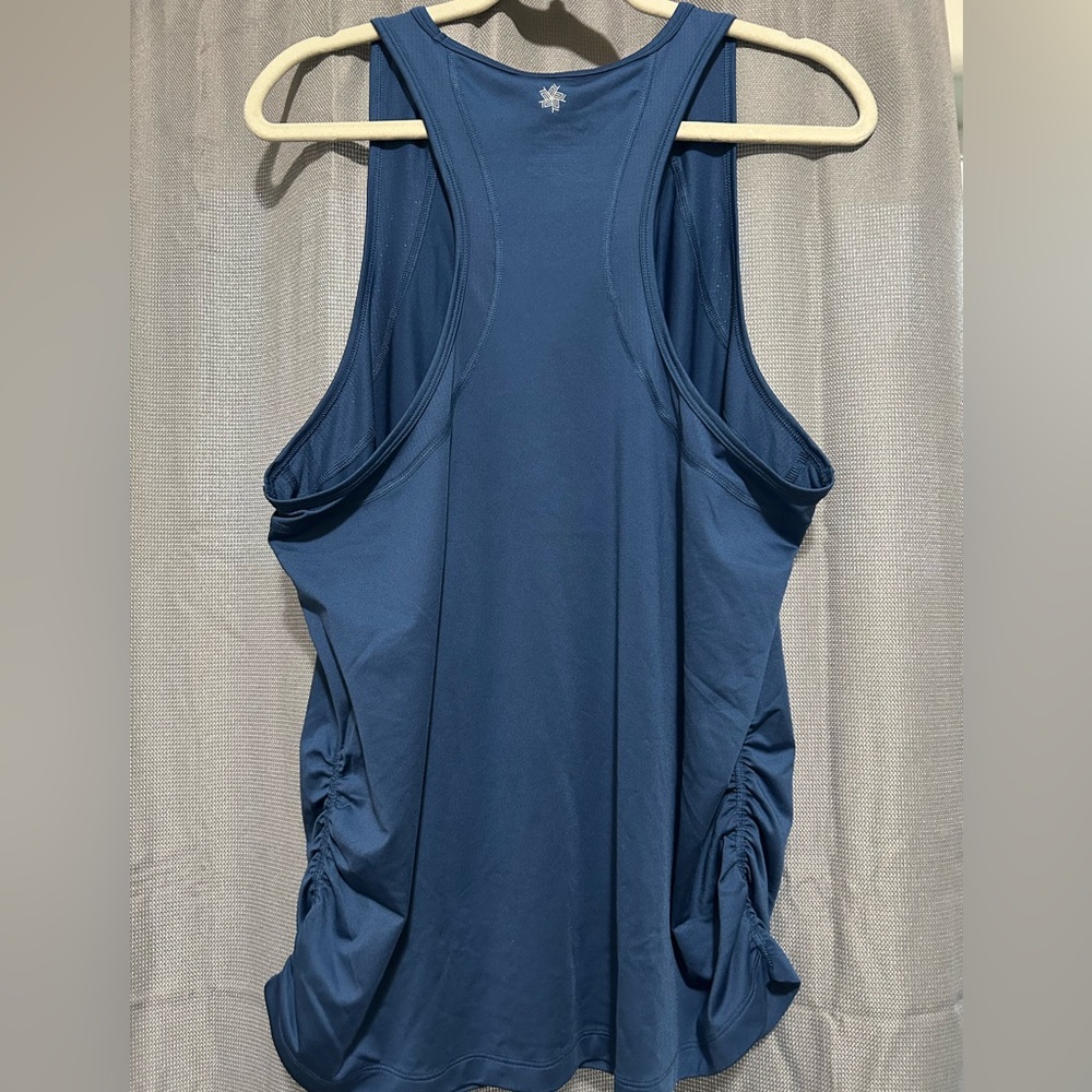 Blue Racerback Tank Top - Picture 2 of 5
